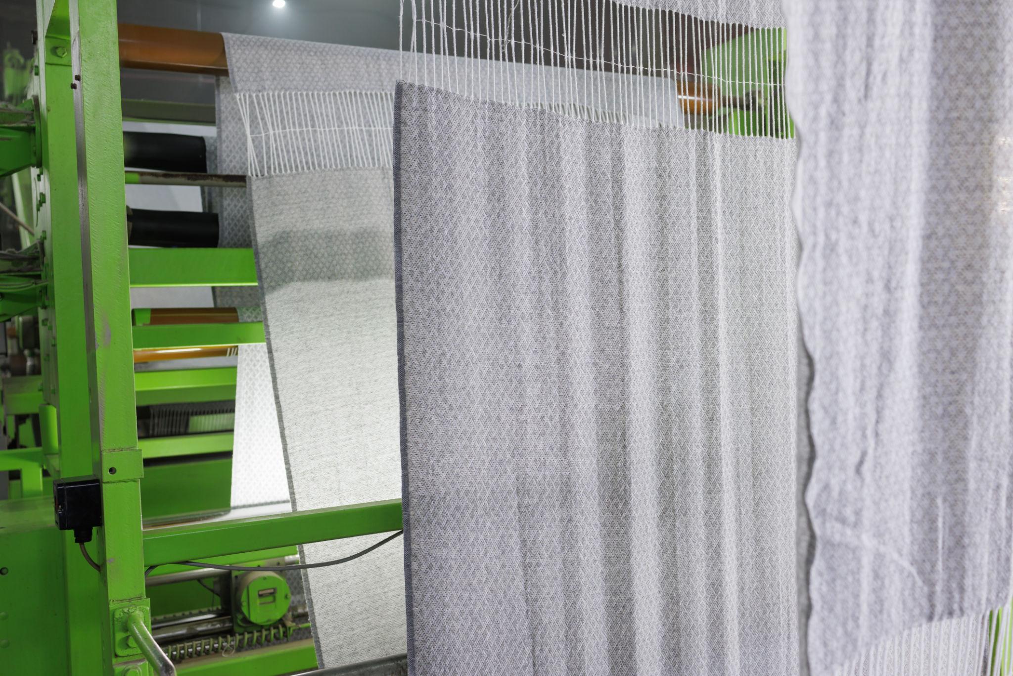 Textile Manufacturing Machines in Modern Factory